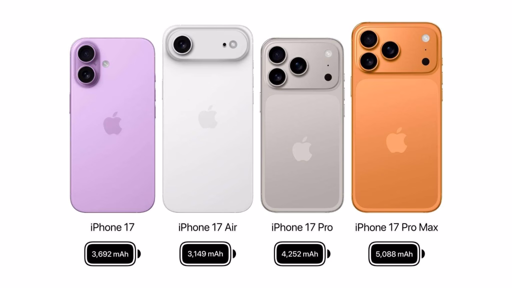 IPhone 17 ro ri dung luong pin va khay sim