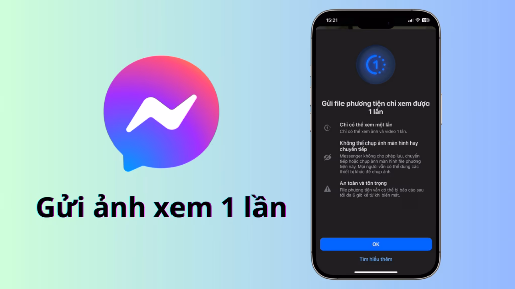 Gửi ảnh xem 1 lần